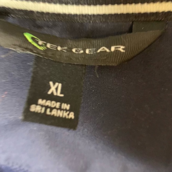 Ten Gear Navy Blue Men’s Windbreaker Zip Up Jacket Collared Men’s XL - Picture 4 of 4